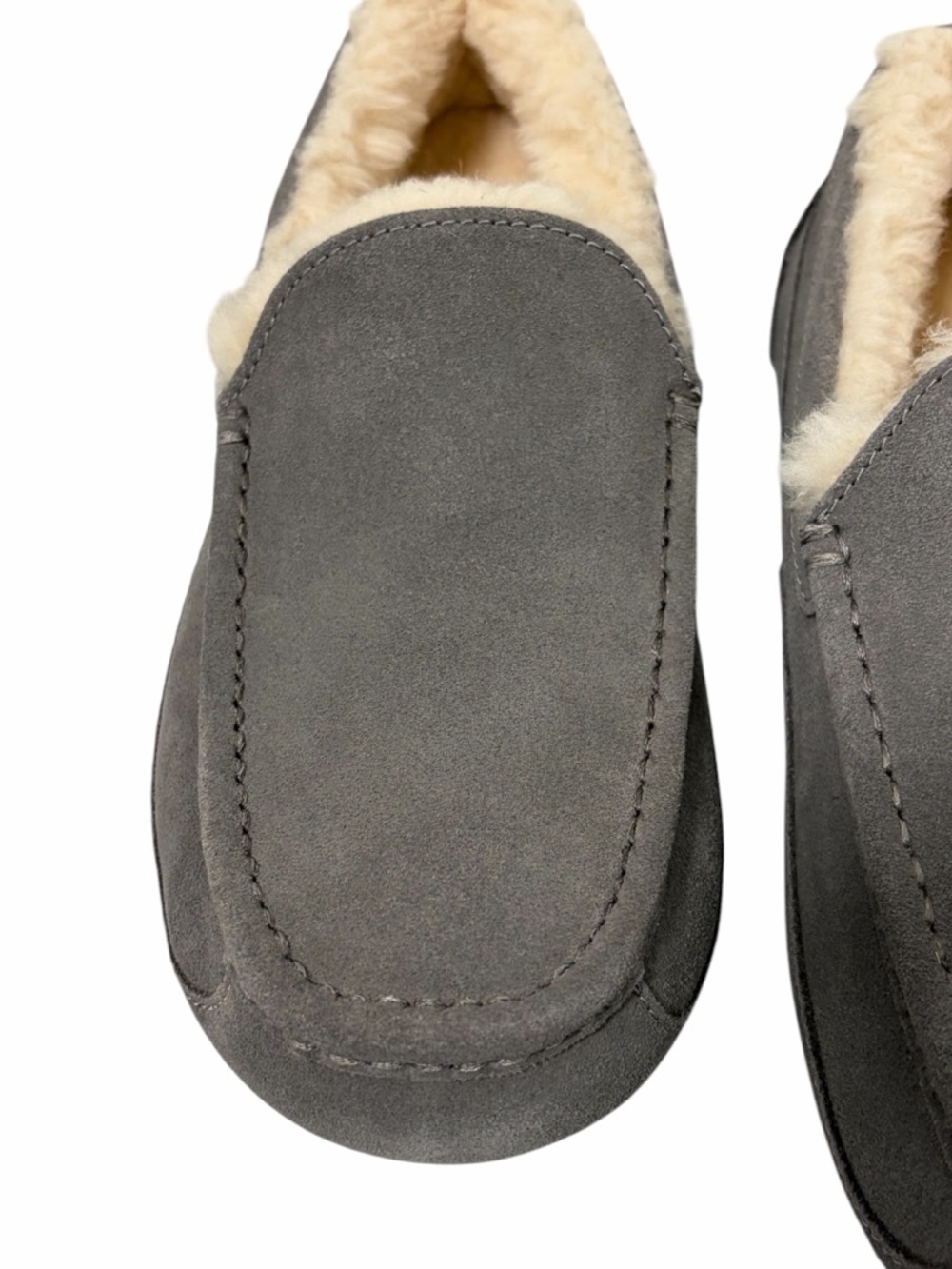 UGG Men’s Gray Ascot Suede Slippers - BRAND NEW - Size 10 - Picture 6 of 12
